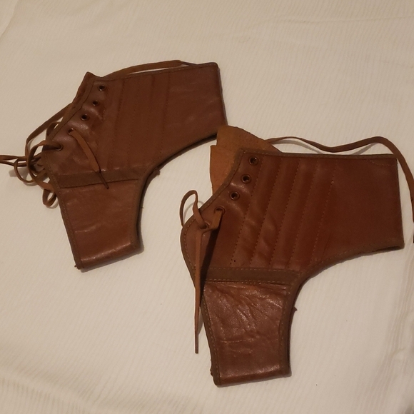 The Unbranded Brand Other - Vintage Brown Leather Ankle-Height Combat Boots Mens Small